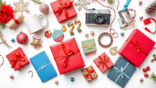 2025 Holiday Gift Guides collage with diverse gift items.