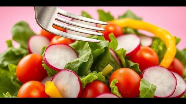Fresh colorful salad illustrating nutritional deficiencies in the UK.