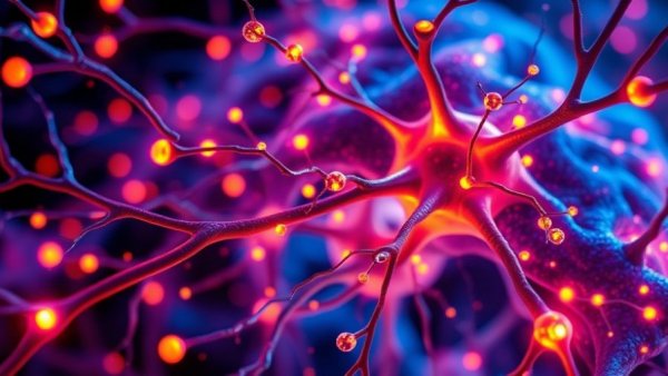 Neural network art visualizing Sox9's role in Alzheimer's treatment.