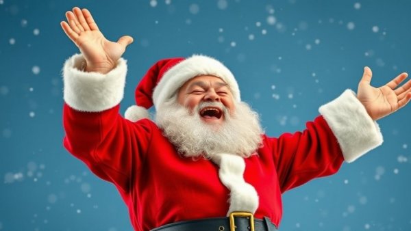 Santa Claus in cold weather demonstrating how movement matters for your joints.