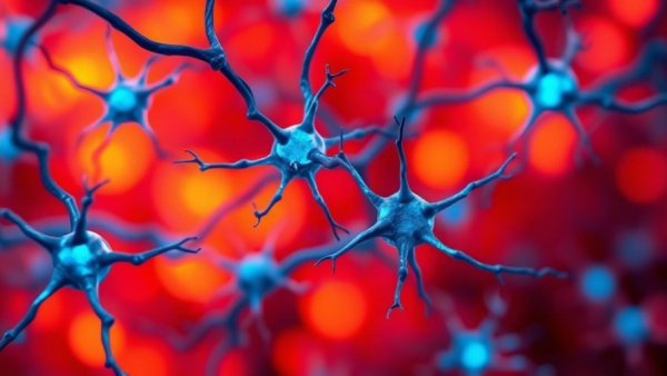 3D neurons transmitting signals related to low choline levels and anxiety.