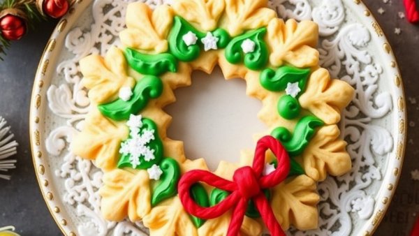 Classic Corn Flake Christmas Wreath Cookie