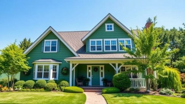 Charming house with garden highlighting mortgage loan modification.