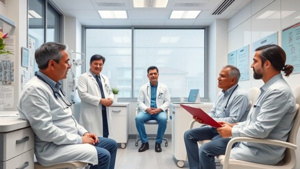 Clinical trial discussion for adenoid conditions in a medical setting.