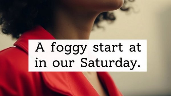 Dense fog community theme with foggy Saturday text.