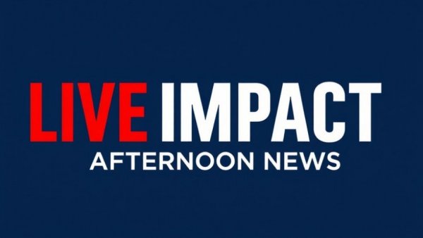 Live Impact Afternoon News logo with dark blue background.