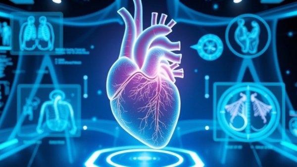 Digital interface showing aortic aneurysm diagnosis.