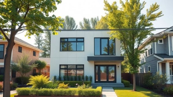 Modern house ideal for those looking to refinance your mortgage.