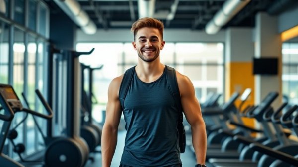 Athletic young man walking into a gym, representing 'Getting Back to the Gym in 2026.'