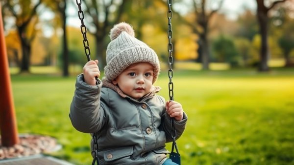 Child enjoying swing in park, nonprofits fostering outdoor play