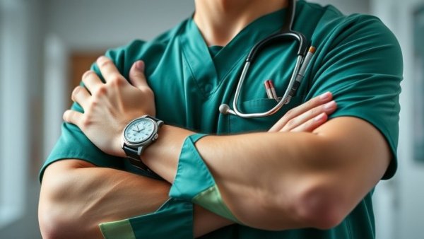 Healthcare provider in green scrubs symbolizing medical liability understanding.