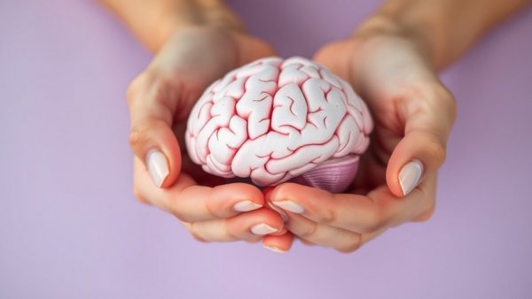 Paper brain cutout in hands, representing meningitis symptoms students should know.