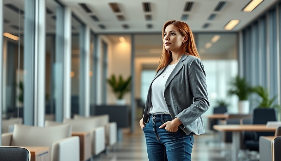 Confident woman in office, discussing improving communities with Home Equals.
