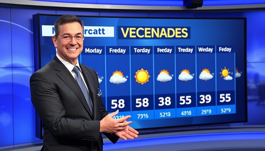 Charlotte weekend weather forecast presented by a meteorologist.