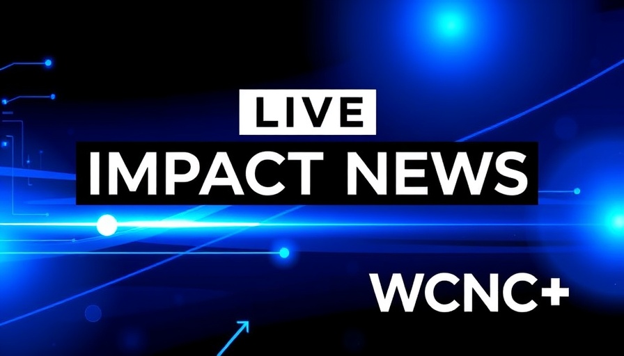 Community Impact news banner with modern blue design.