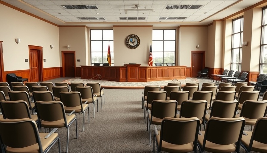 Pendleton Town Council road sales tax meeting room setup.