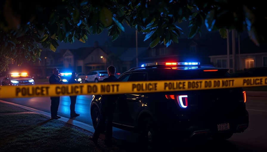 Spartanburg officer involved shooting scene at night with police SUV.