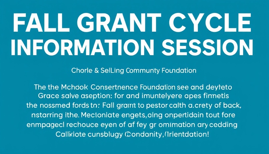Charlotte Mecklenburg Community Foundation grant cycle announcement.
