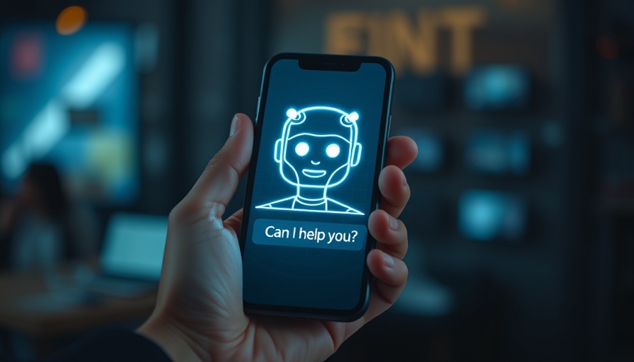 Artificial Intelligence interface projecting from smartphone in cinematic photo.