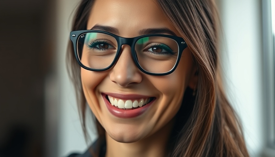 Smiling woman with glasses engaged in community, Makaila Patterson Gaffney event.