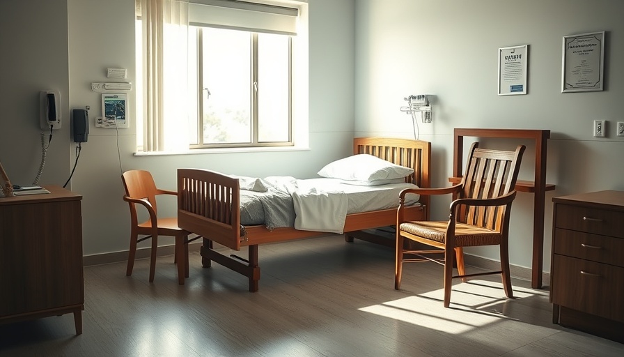 Quiet hospital room in care facility highlighting elderly fraud prevention.