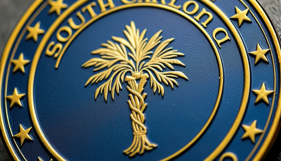 South Carolina Governor's Seal with tree symbol and motto.