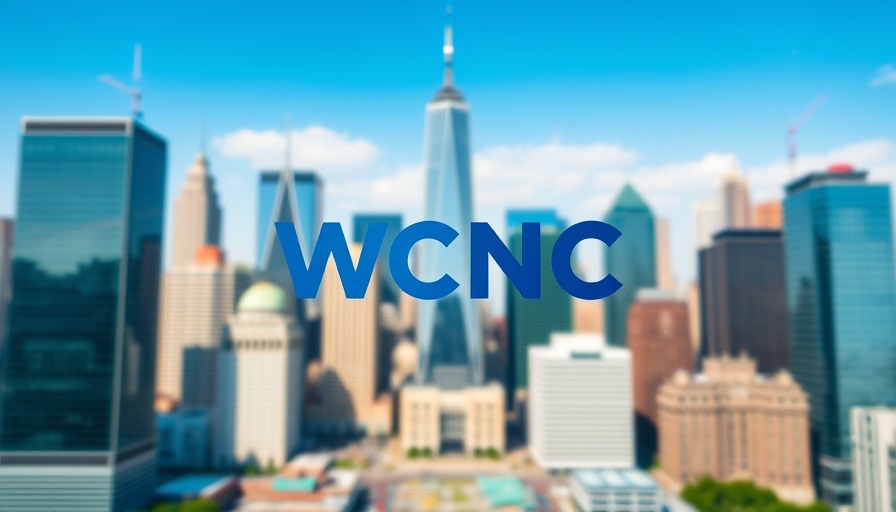 WCNC logo over a blurred cityscape representing local community initiatives.