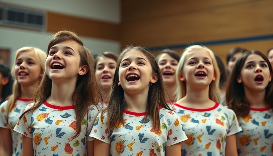 Walhalla High School Chorus students fundraising performance.