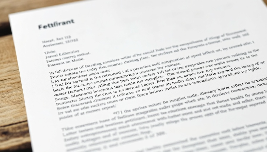 Oconee County Developer Threats in a formal business letter