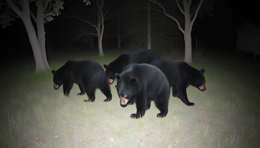 Bear sightings Spartanburg County: Black bears foraging at night