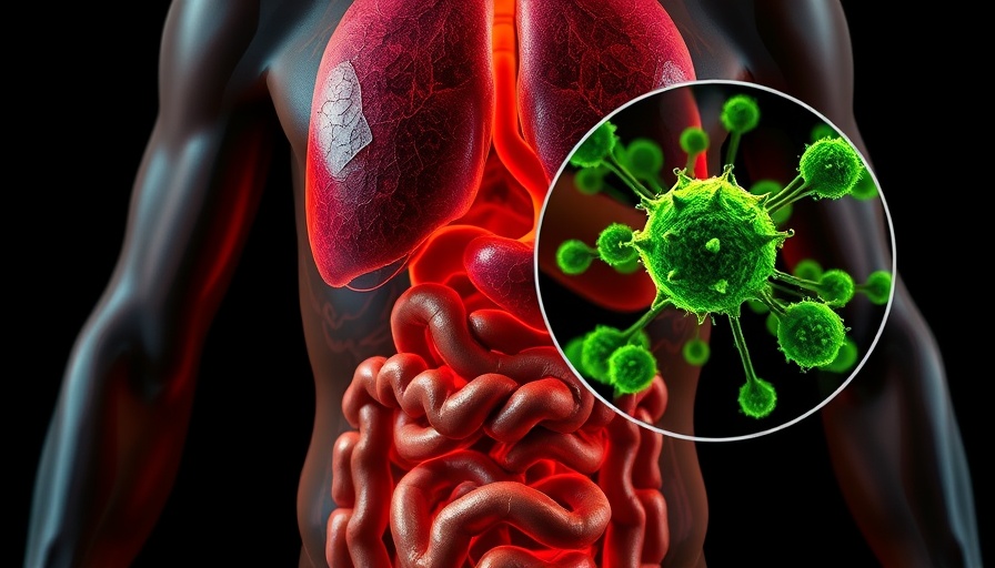 Illustration of L. reuteri in human digestive system highlighting health benefits