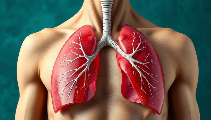 Detailed lungs illustration highlighting bronchial structures to stop inflammation.
