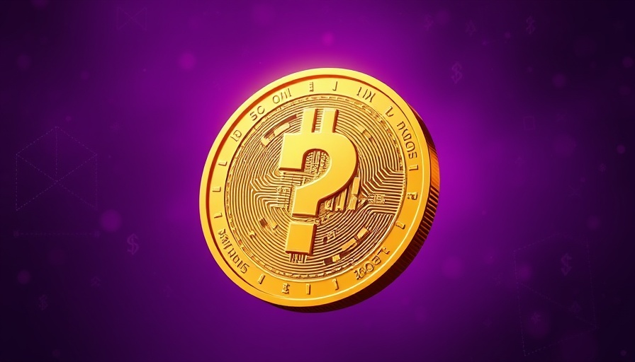 Golden coin with question mark; potential next cryptos to 1,000x