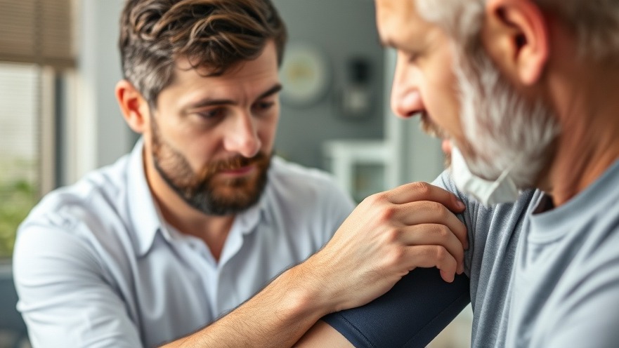 Frustrated man checking blood pressure, seeking guidance on diet and wellness to stop inflammation.