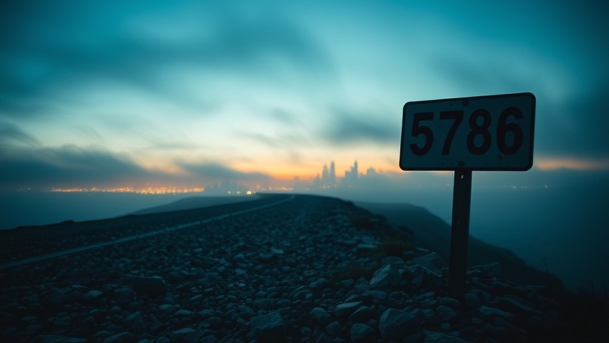 Cinematic dawn scene of a rugged road leading to a misty city, reflecting Patricia King's spiritual warfare and revival.