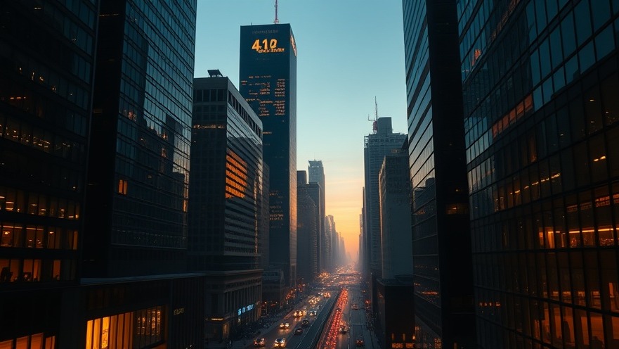 Cinematic financial district at dawn, symbolizing Rick Renner's path to financial breakthrough.