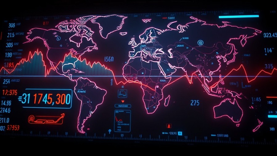 Cinematic display of the world's economy highlighting shortages, inspired by Matthew 24.