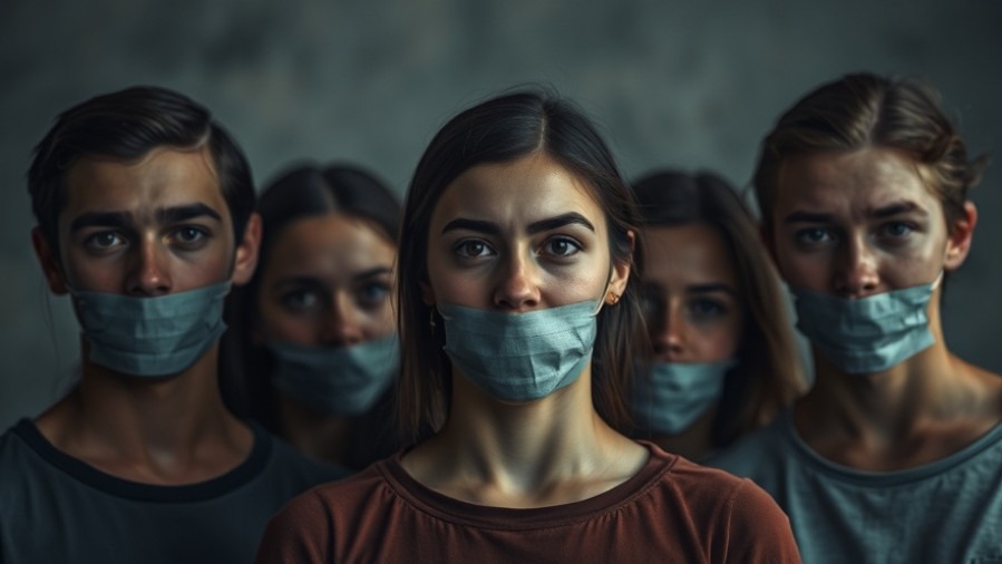 Young adults in dramatic lighting exemplifying courage in leadership and silent resistance.