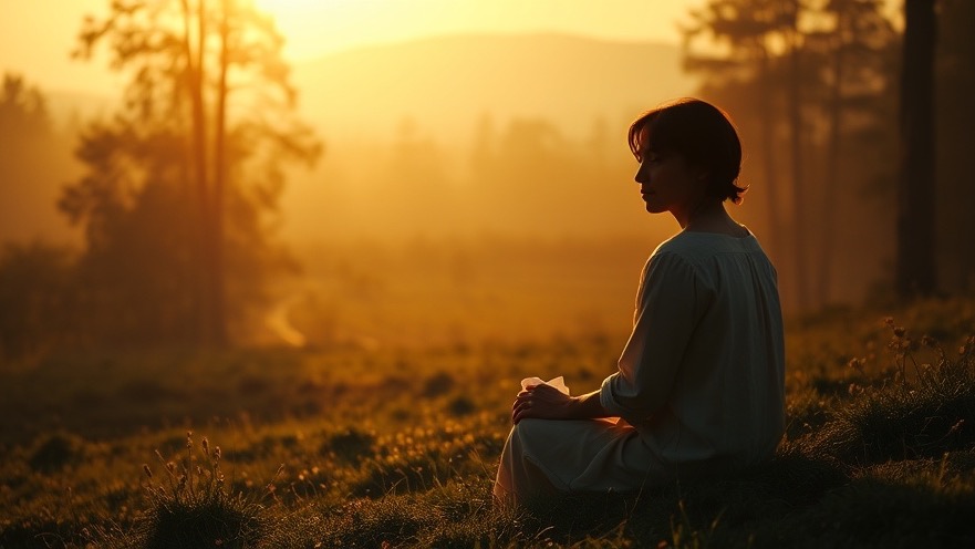 Alan Didio embracing spiritual healing at dawn, radiating peace and renewal.