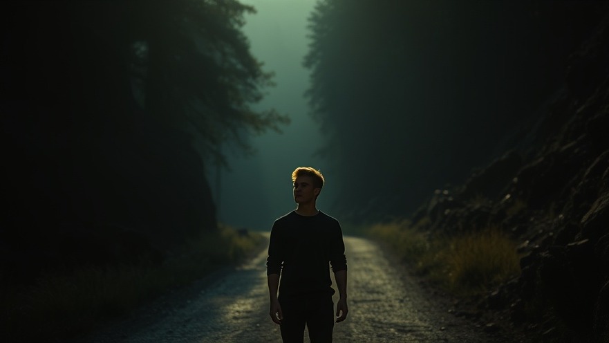 Young man reflecting on a quiet path, evoking Rick Renner's personal breakthrough insights.