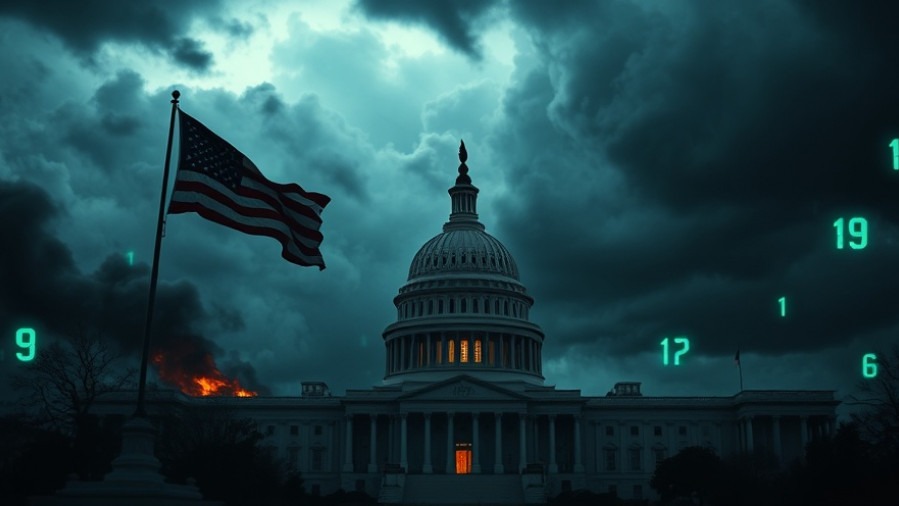 Dramatic U.S. Capitol scene symbolizing spiritual revival amid apocalyptic chaos.