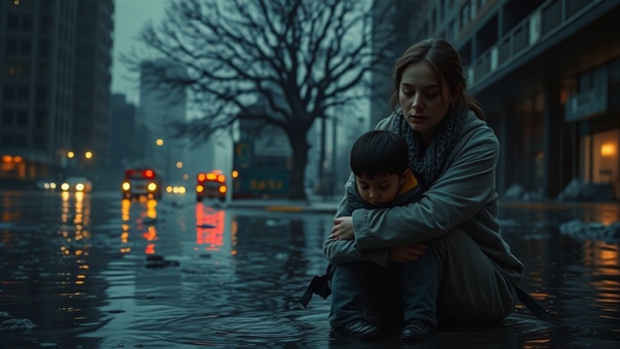 Rick Renner's Spiritual Warfare depicted: a nurse's mercy amidst urban chaos.