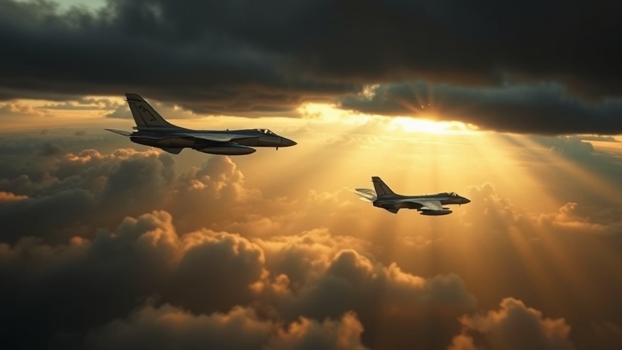 Cinematic depiction of air superiority with silver aircraft under a moody sky.