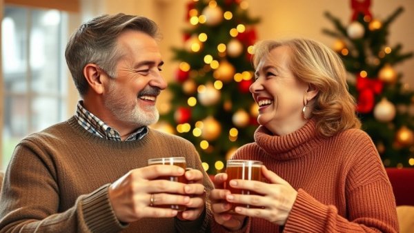 Patricia King smiling with a festive Christmas backdrop.