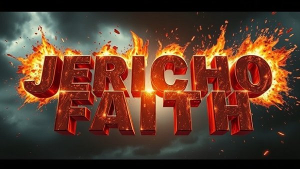 Keep Striking the Ground Faith with bold text bursting with light.