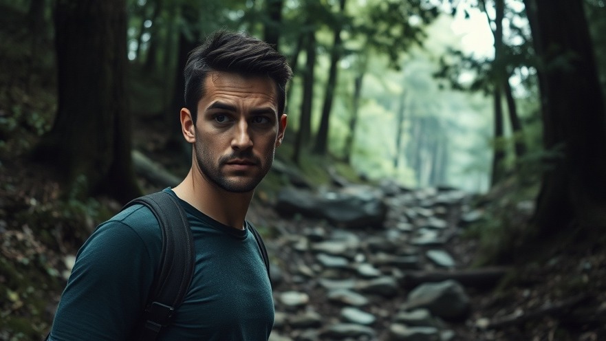 Young man on a rugged path, embodying doubt in his faith journey with community support.