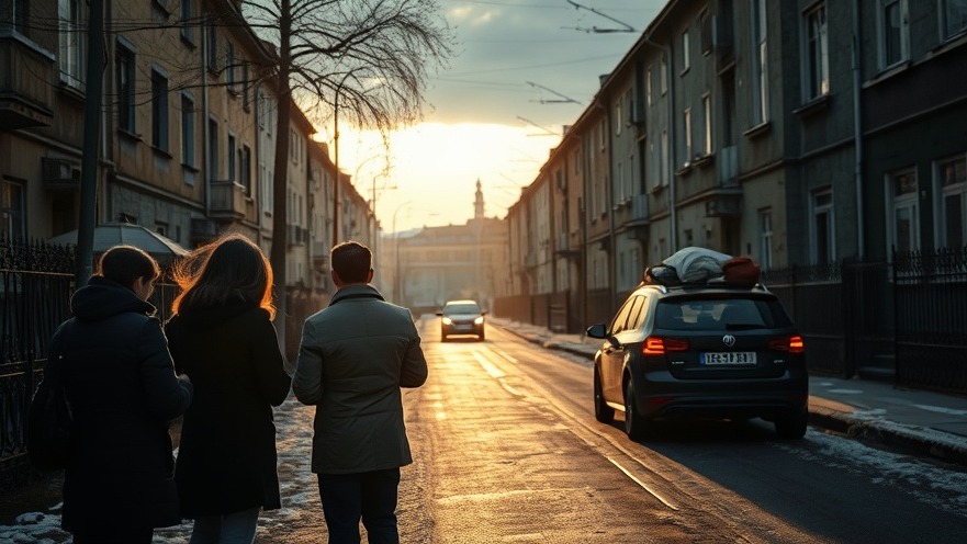 Friends in prayer within a quiet Russian neighborhood, embodying Miracles and Healings.