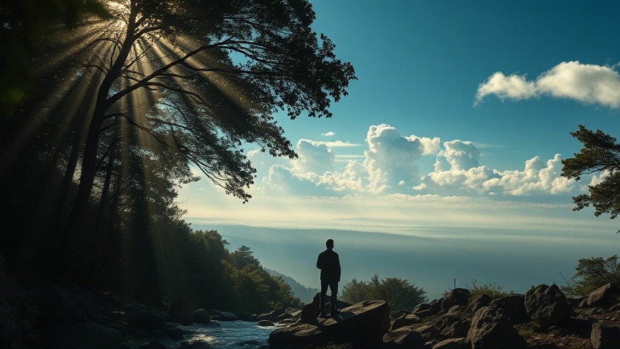 A serene scene of healing and personal breakthrough in nature, inspired by Rick Renner.