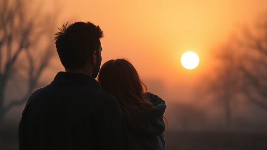 A young couple silhouetted in gratitude at dawn, embodying the spirit of the Thanksgiving Proclamation.