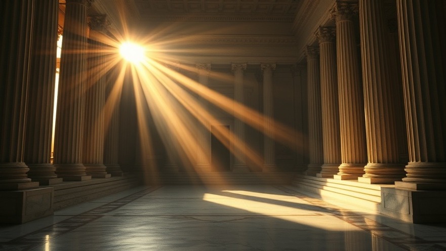 Dawn light illuminating the Supreme Court, a setting for collective intercessory prayer.